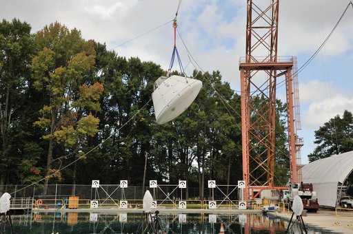 Orion SPLASH BTA Phase 2 Vertical Tests 9: at NASA Langley Resea