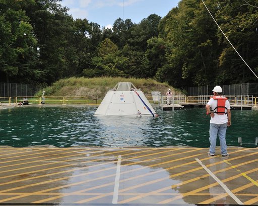 Orion SPLASH BTA Phase 2 Vertical Tests 9: at NASA Langley Resea