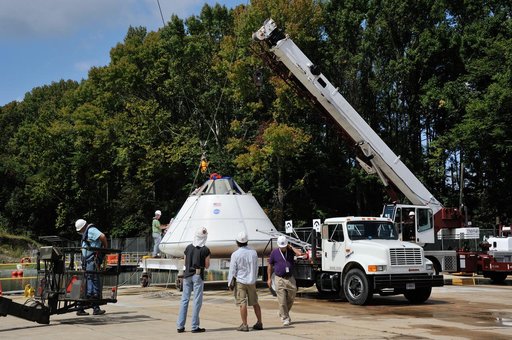 Orion SPLASH BTA Phase 2 Vertical Tests 9: at NASA Langley Resea