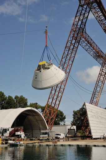 Orion SPLASH BTA Phase 2 Vertical Tests 9: at NASA Langley Resea
