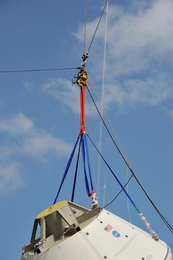 Orion SPLASH BTA Phase 2 Vertical Tests 9: at NASA Langley Resea
