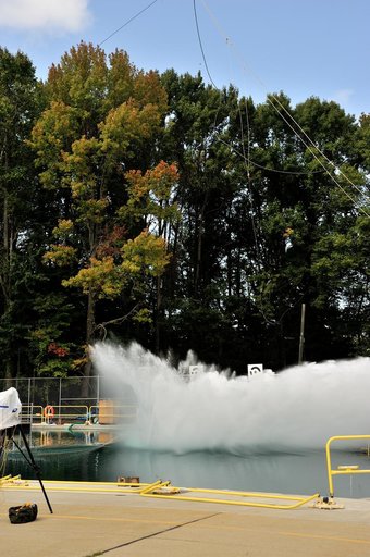Orion SPLASH BTA Phase 2 Vertical Tests 9: at NASA Langley Resea