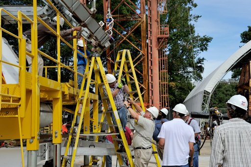 Orion SPLASH P1 Test 7 Swing Test at NASA Langley Research Cente