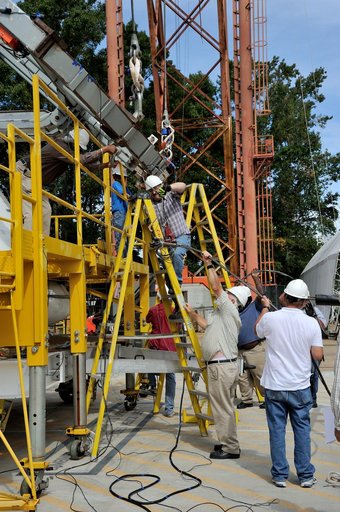 Orion SPLASH P1 Test 7 Swing Test at NASA Langley Research Cente