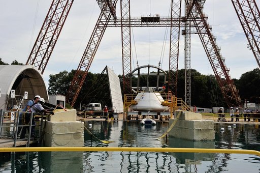 Orion SPLASH P1 Test 7 Swing Test at NASA Langley Research Cente