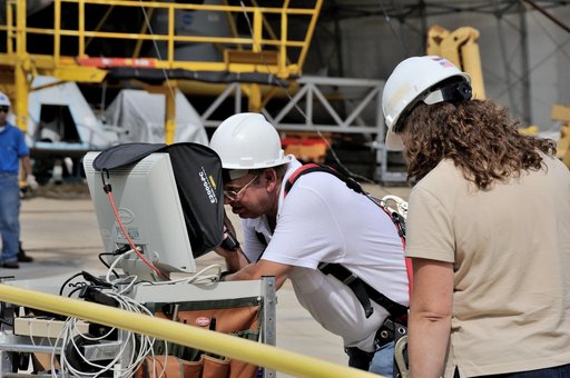 Orion SPLASH P1 Test 7 Swing Test at NASA Langley Research Cente