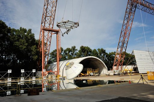 Orion SPLASH P1 Test 7 Swing Test at NASA Langley Research Cente