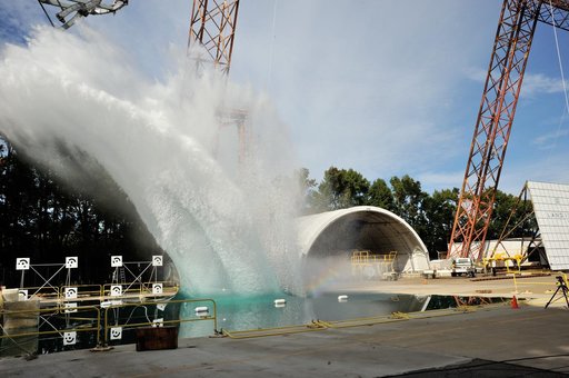 Orion SPLASH P1 Test 7 Swing Test at NASA Langley Research Cente