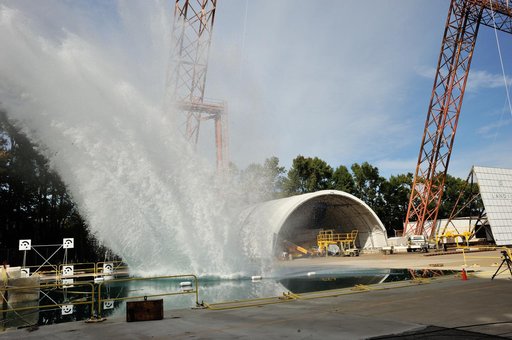 Orion SPLASH P1 Test 7 Swing Test at NASA Langley Research Cente