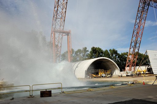 Orion SPLASH P1 Test 7 Swing Test at NASA Langley Research Cente