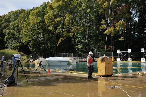 Orion SPLASH P1 Test 7 Swing Test at NASA Langley Research Cente