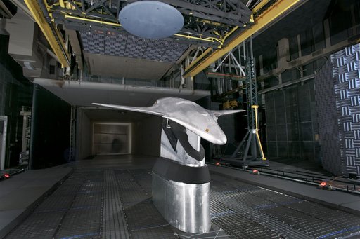 Hybrid Wing Body Acoustic Test in 14x22 Tunnel