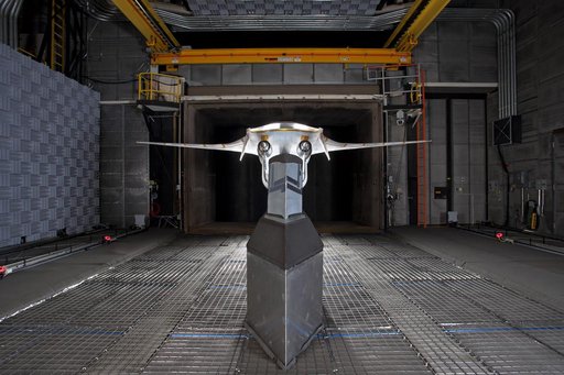 Hybrid Wing Body Acoustic Test in 14x22 Tunnel
