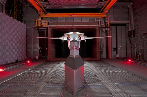 Hybrid Wing Body Acoustic Test in 14x22 Tunnel