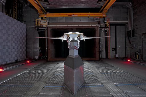 Hybrid Wing Body Acoustic Test in 14x22 Tunnel