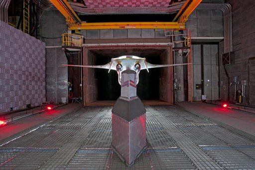 Hybrid Wing Body Acoustic Test in 14x22 Tunnel