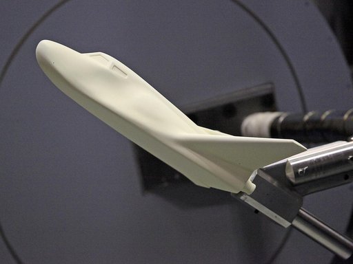 Dream Chaser Model Being Tested at Langley Research Center (LaRC