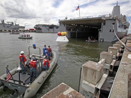 NASA and the U.S. Navy conducted a stationary Recovery Test on t