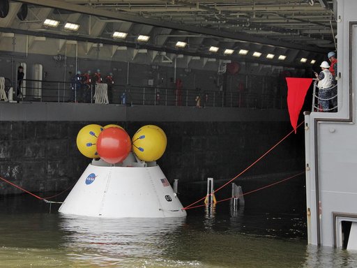 NASA and the U.S. Navy conducted a stationary Recovery Test on t