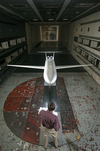 MIT N+3 D8 1/11 Scale Model in the 14x22 Foot Subsonic Tunnel