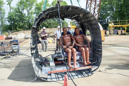 TRACT 2 Frame Drop Test AT NASA Langley Research Center's Landin