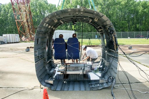 TRACT 2 Frame Drop Test AT NASA Langley Research Center's Landin