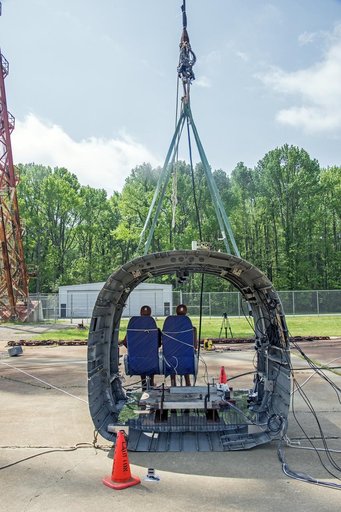 TRACT 2 Frame Drop Test AT NASA Langley Research Center's Landin