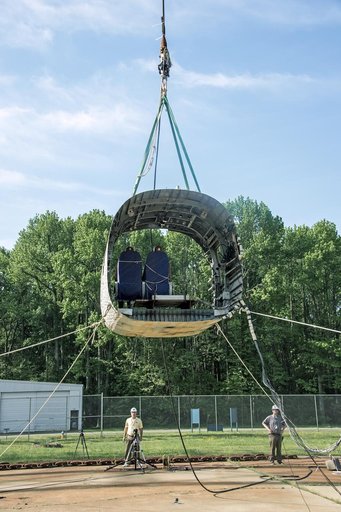 TRACT 2 Frame Drop Test AT NASA Langley Research Center's Landin