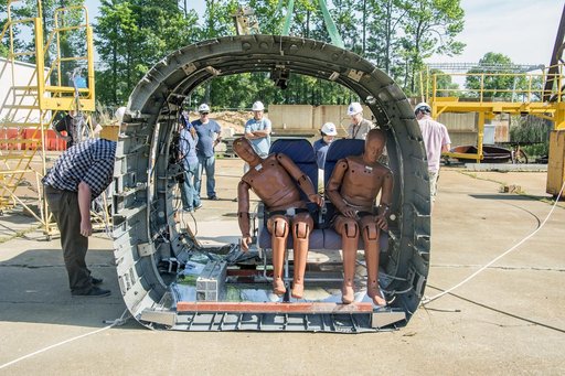 TRACT 2 Frame Drop Test AT NASA Langley Research Center's Landin