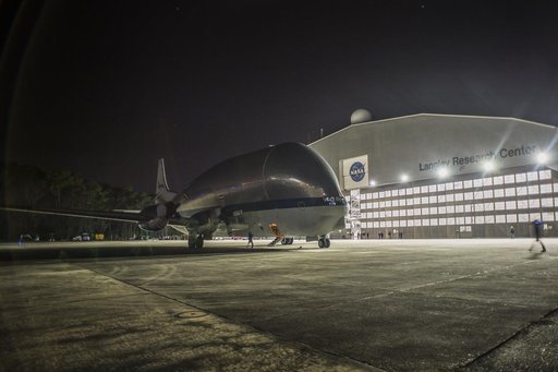 Super Guppy arrival and (MBB) Multi-Bay Box Delivery ; Super Gup