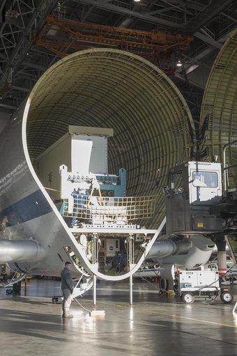 Super Guppy arrival and (MBB) Multi-Bay Box Delivery ; Super Gup
