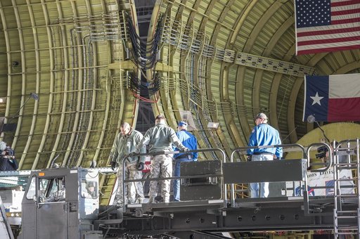 Super Guppy arrival and (MBB) Multi-Bay Box Delivery ; Super Gup