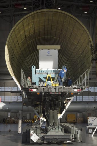Super Guppy arrival and (MBB) Multi-Bay Box Delivery ; Super Gup
