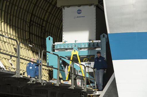 Super Guppy arrival and (MBB) Multi-Bay Box Delivery ; Super Gup