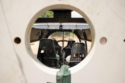 Internal View of an Drop Test  Aircraft Cabin