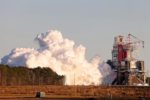 NASA conducts a hot fire test Jan. 16, 2021