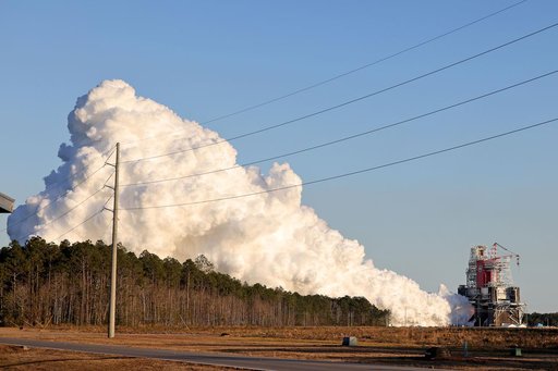 NASA conducts a hot fire test Jan. 16, 2021