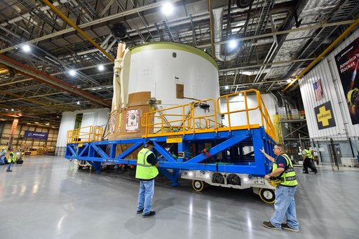 Engine Section for NASA’s SLS Rocket Moved for Final Integration