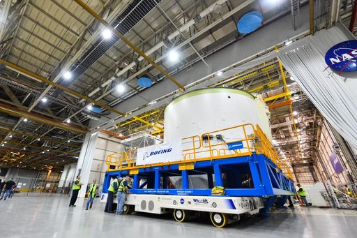 Engine Section for NASA’s SLS Rocket Moved for Final Integration