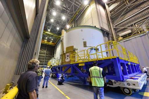 Engine Section for NASA’s SLS Rocket Moved for Final Integration