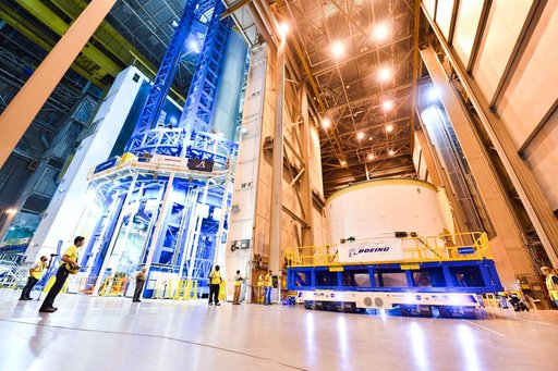 Engine Section for NASA’s SLS Rocket Moved for Final Integration
