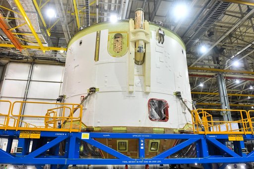 Engine Section for NASA’s SLS Rocket Moved for Final Integration