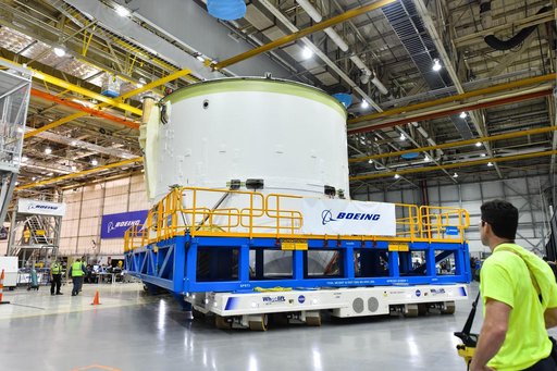Engine Section for NASA’s SLS Rocket Moved for Final Integration
