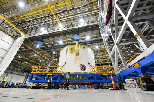 Engine Section for NASA’s SLS Rocket Moved for Final Integration
