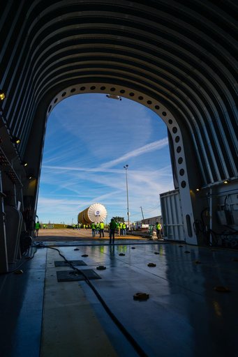 NASA Moves First Artemis SLS Rocket Stage from NASA’s Factory