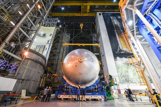 NASA Prepares Artemis II Liquid Oxygen Tank for Next Phase of Assembly