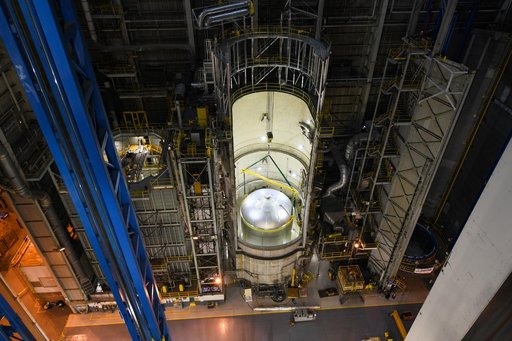 NASA Prepares Artemis II Liquid Oxygen Tank for Next Phase of Assembly