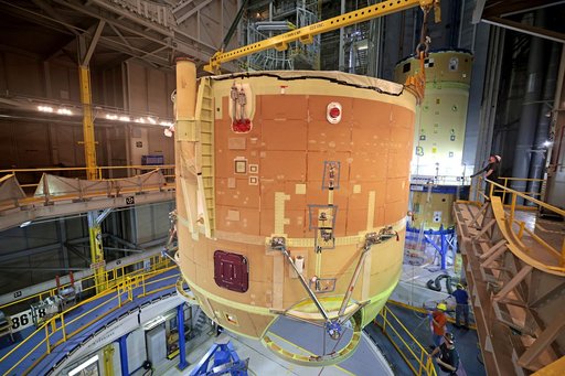 Artemis II Engine Section and Boat-tail Joined