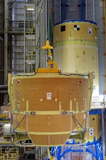Artemis II Engine Section and Boat-tail Joined