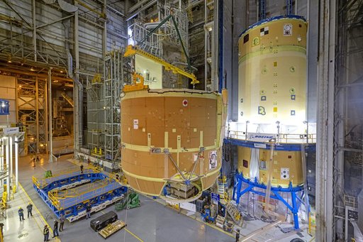 Artemis II Engine Section and Boat-tail Joined